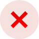 Icon of a red x
