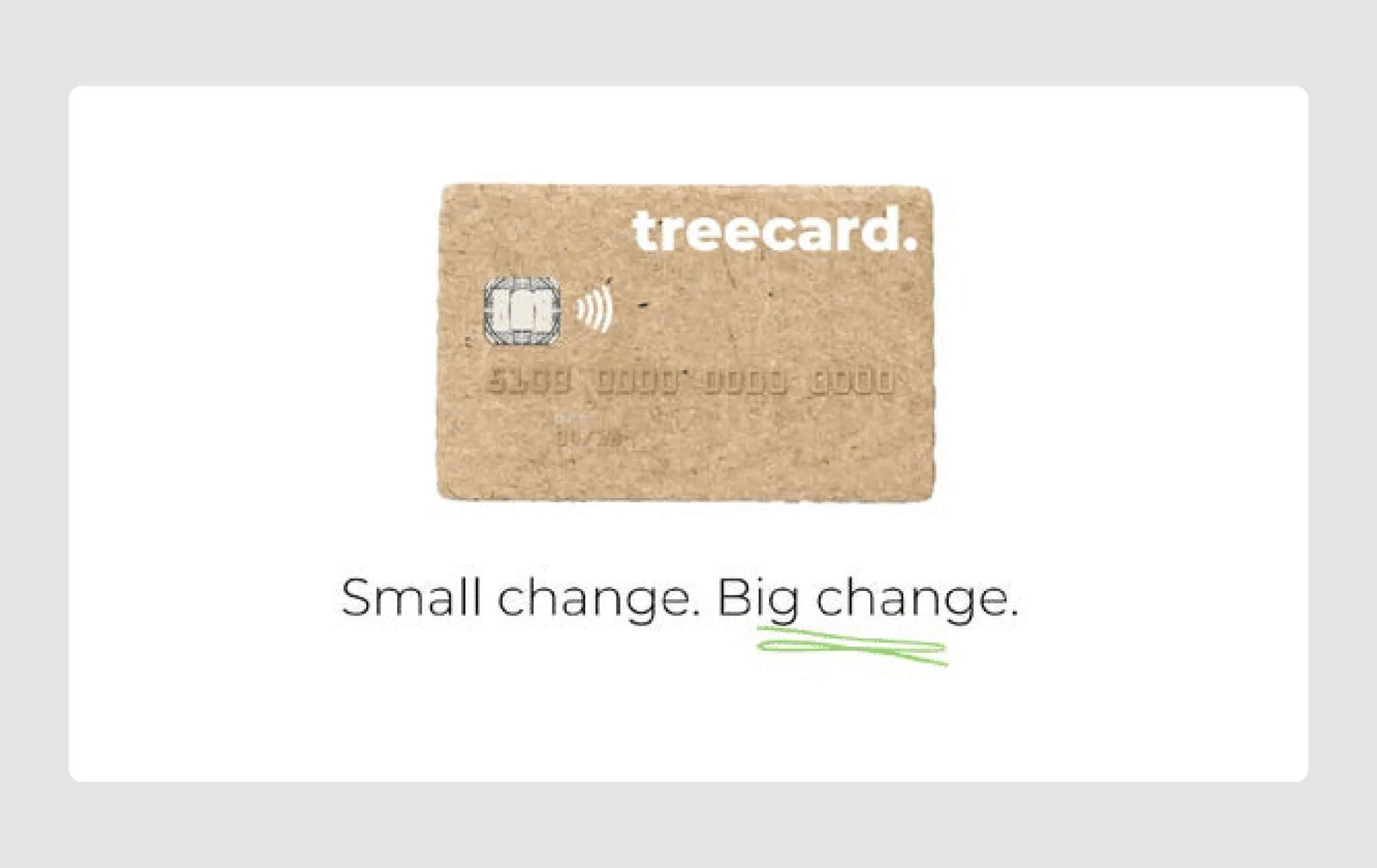 TreeCard pitch deck design