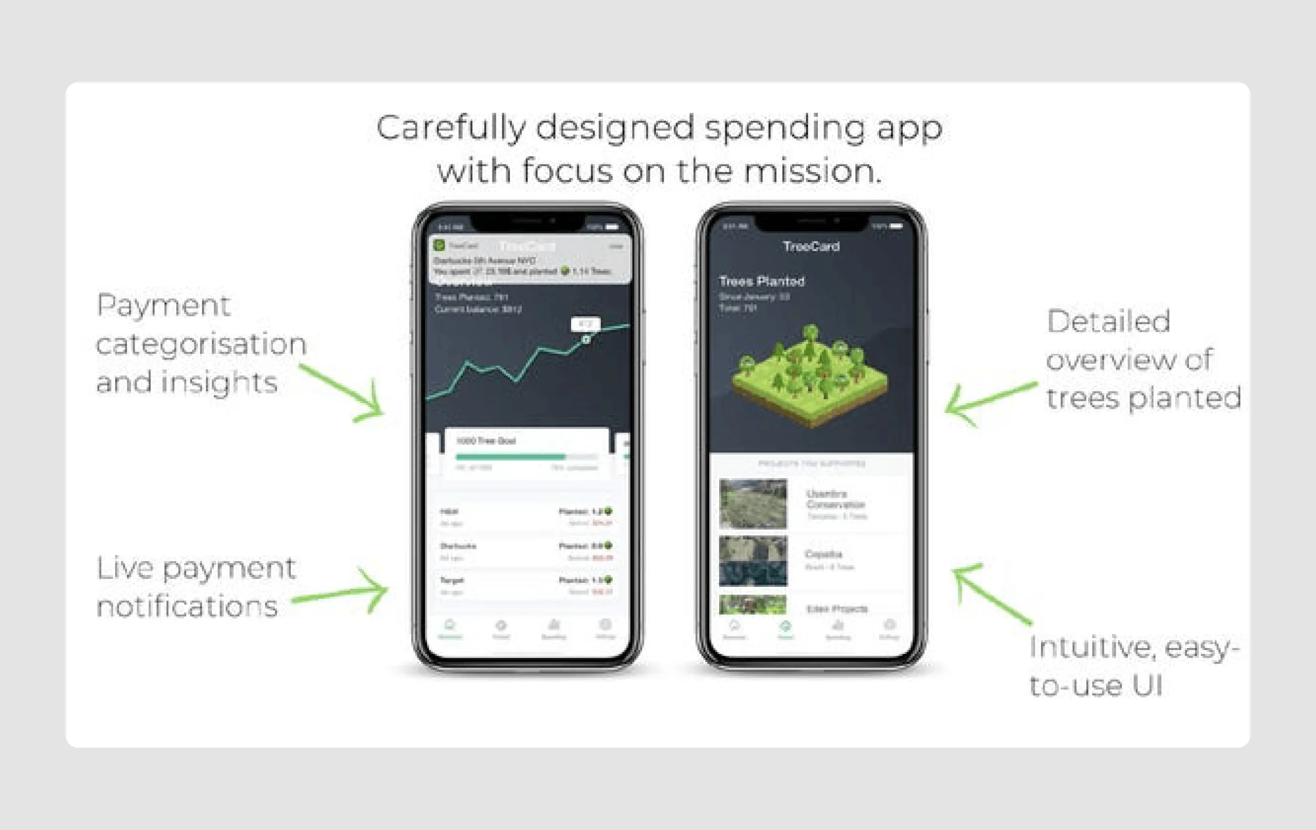 pitch deck presentation slide with mission stated