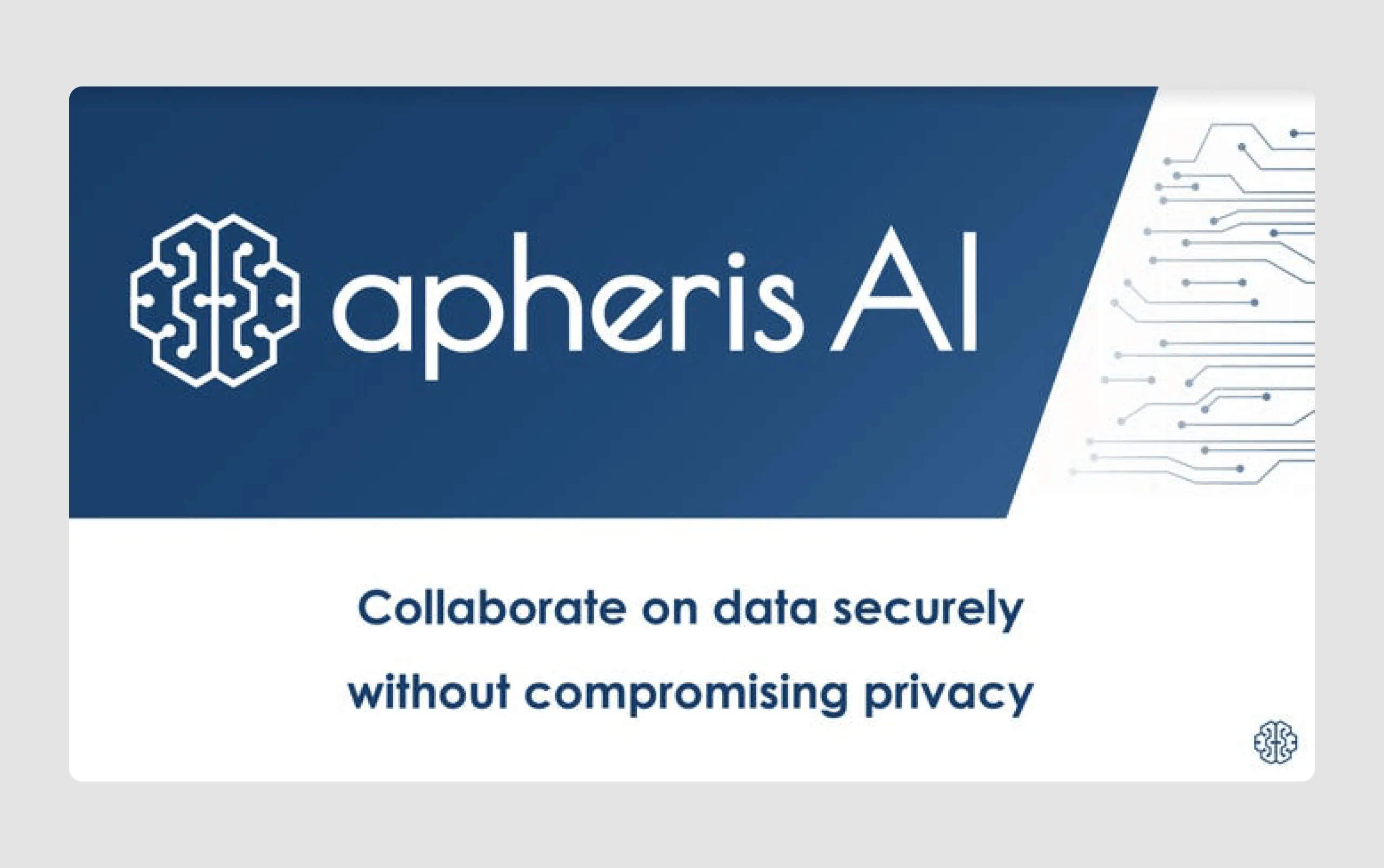 Apheris pitch deck design