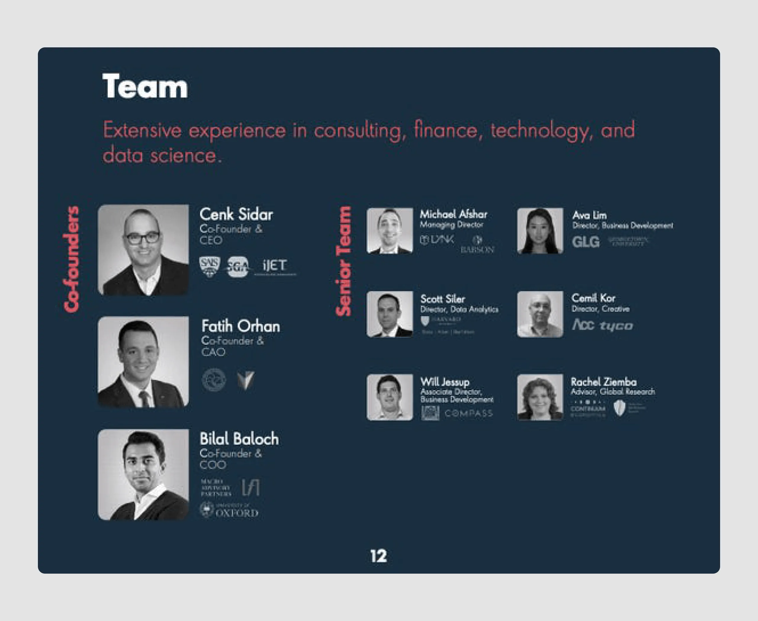 slides in pitch presentation