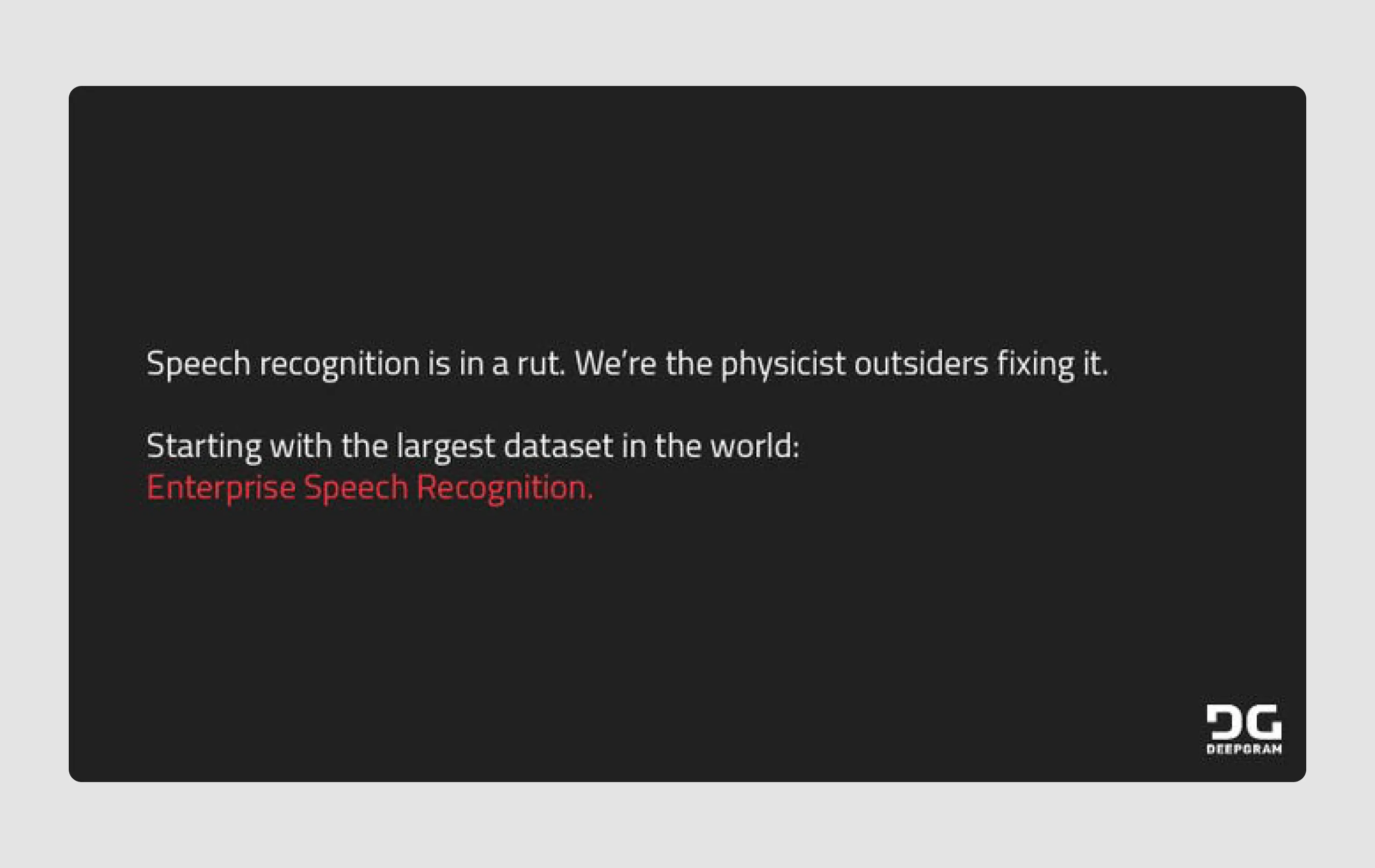 Deepgram pitch deck sample