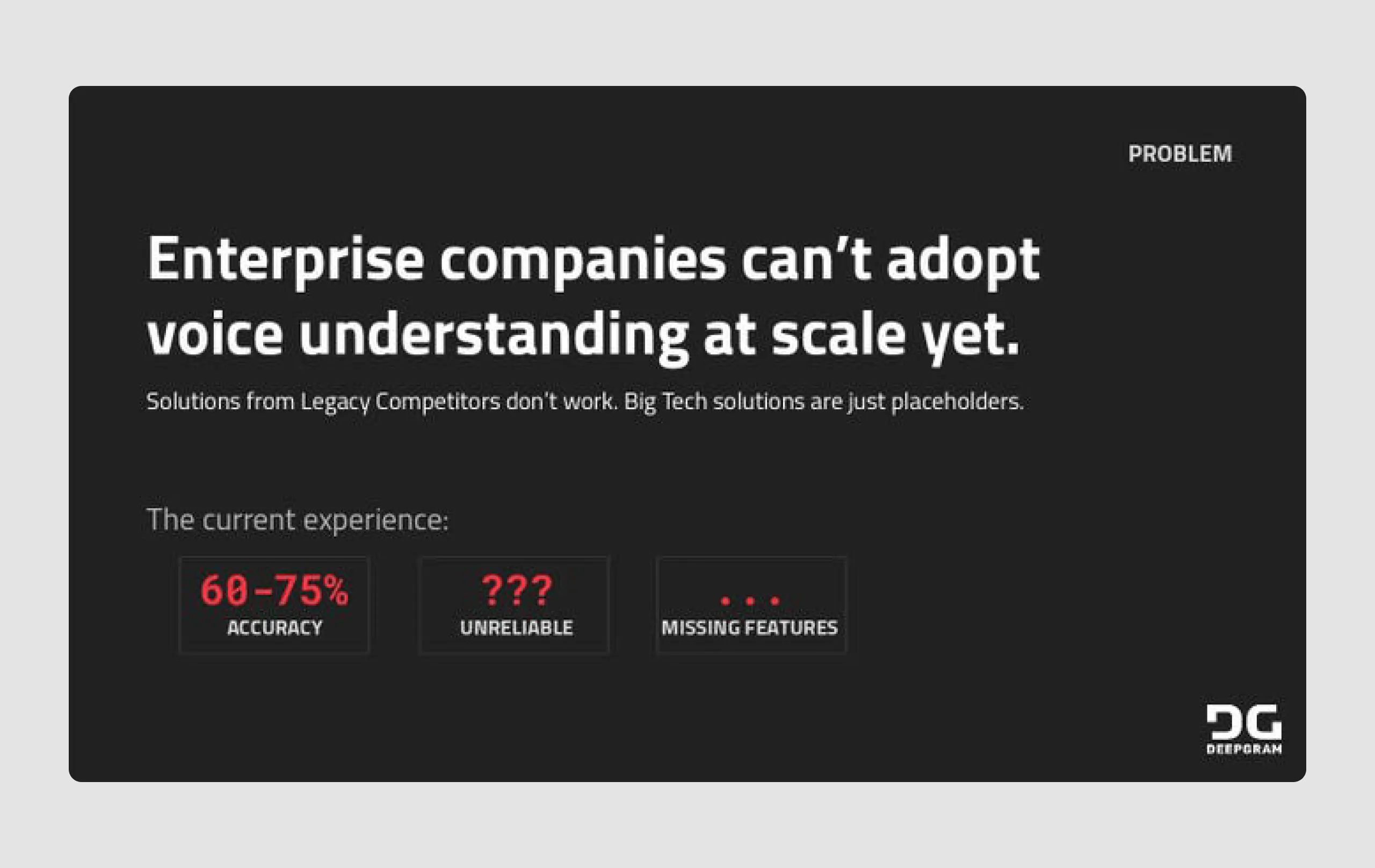 Deepgram pitch deck for startup