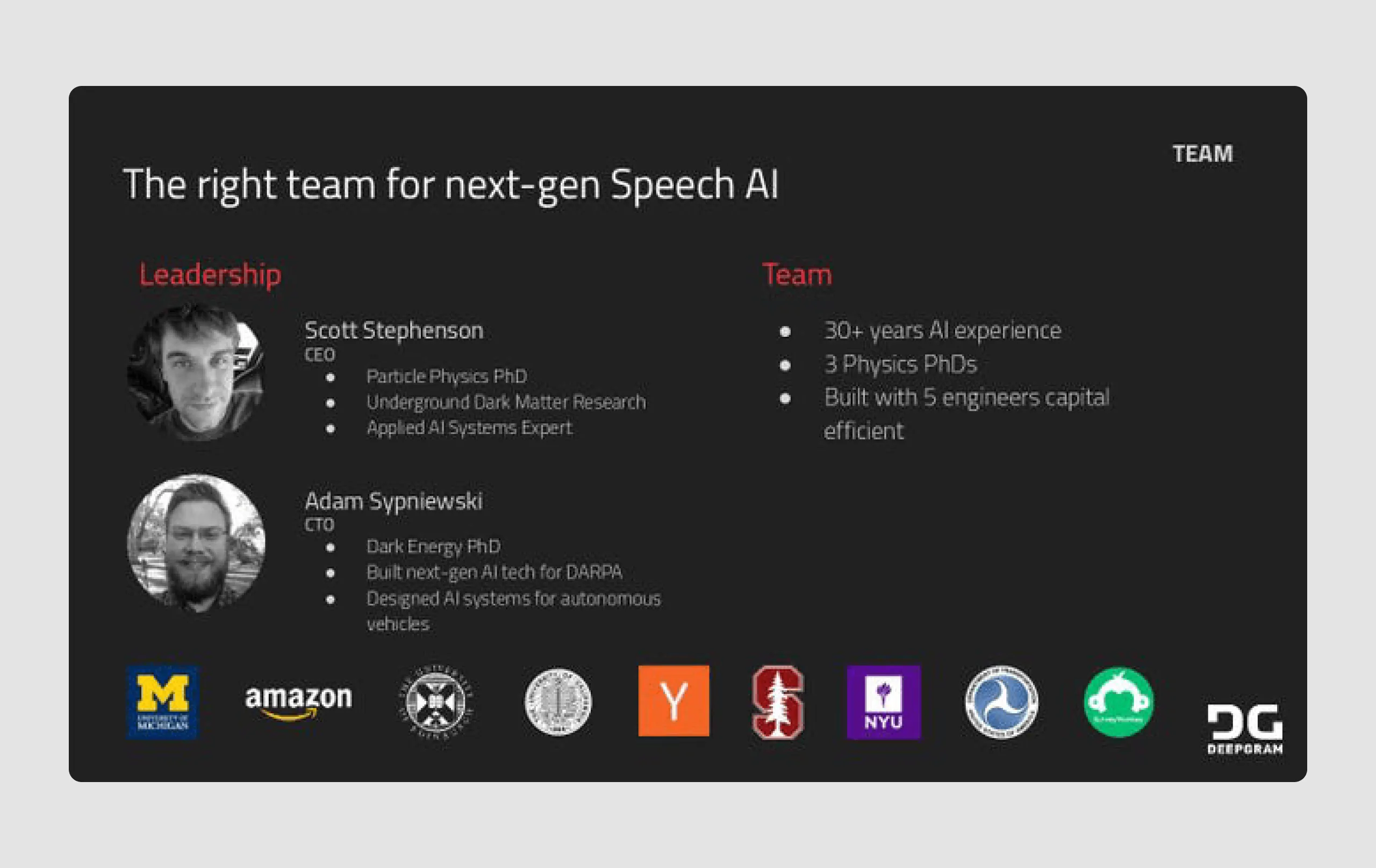 slides in pitch presentation