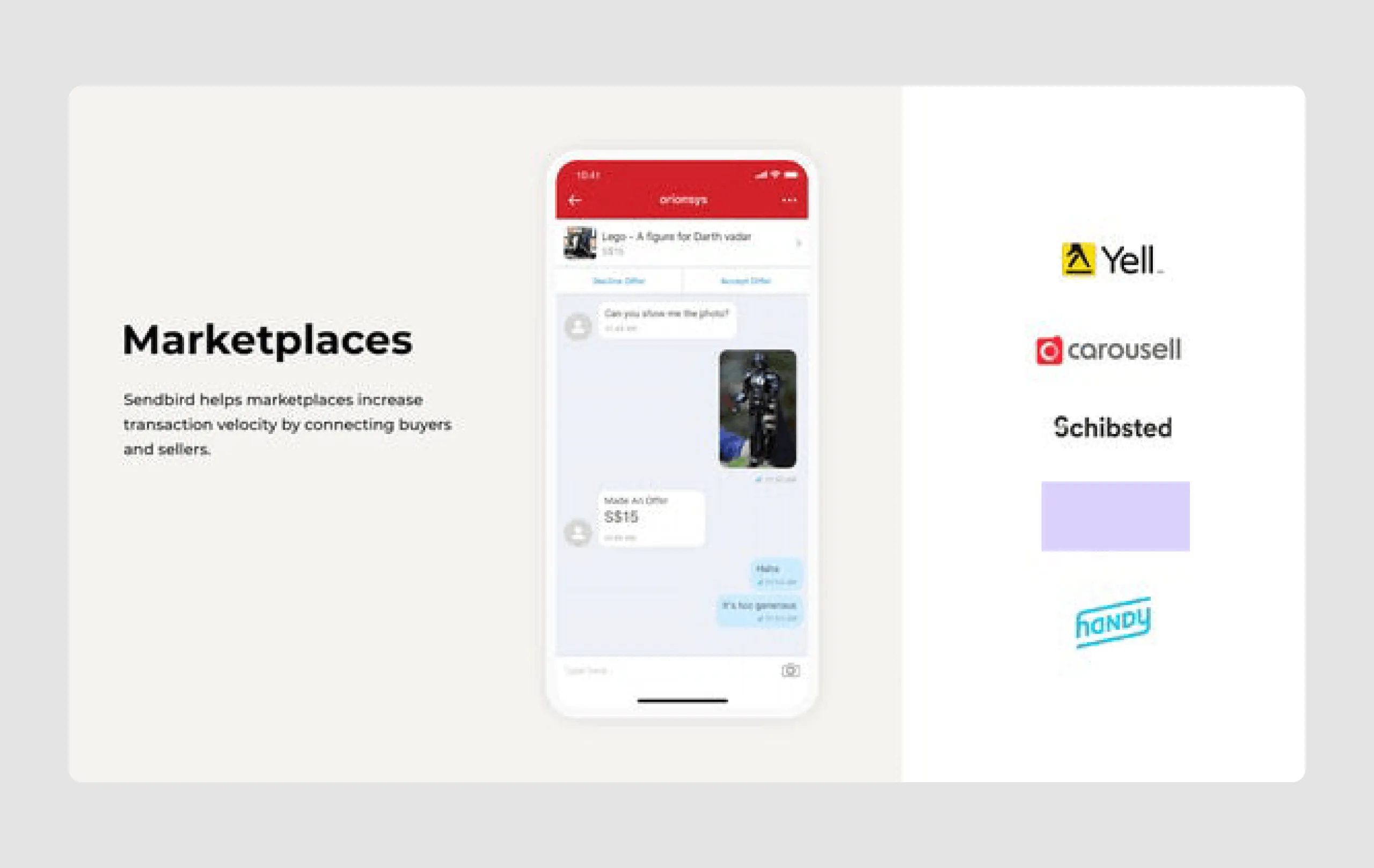 Sendbird pitch deckpresentation pages