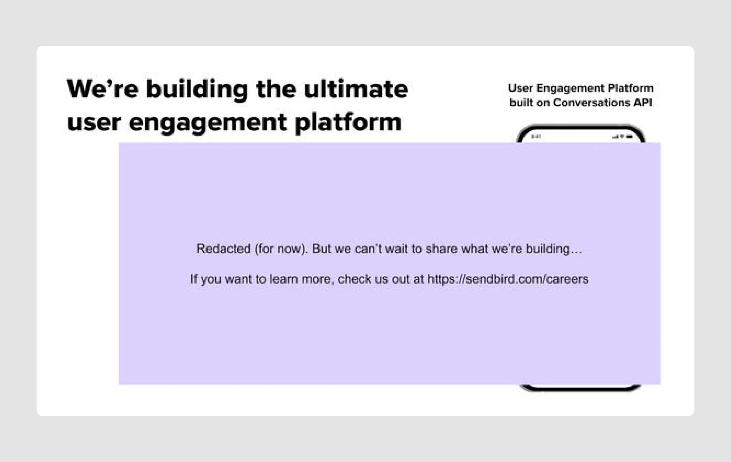 Sendbird pitch deck sample