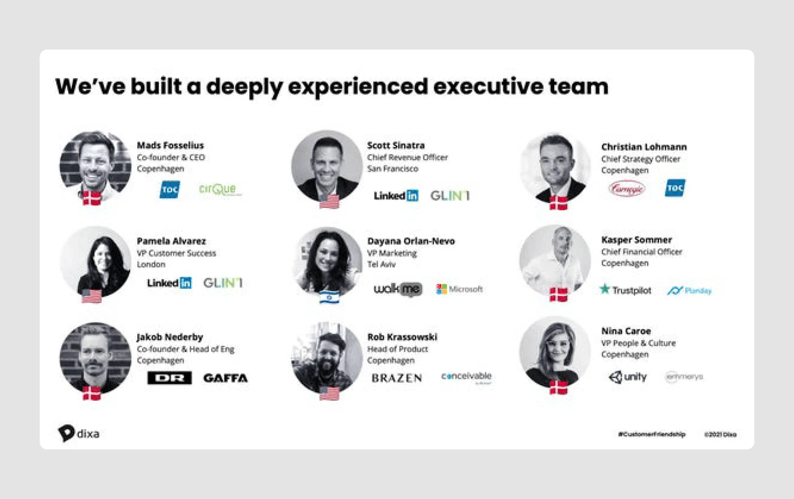 Dixa startup pitch deck example