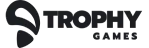 Trophy Games logo with black stylized text and a trophy graphic.