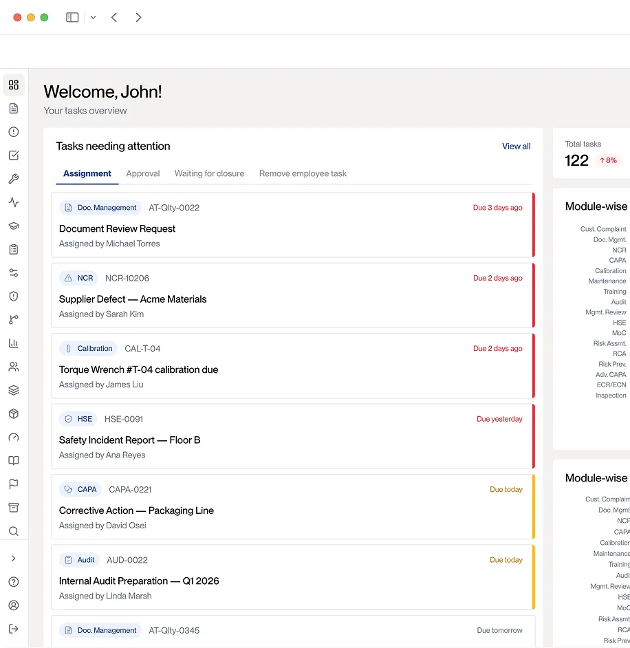 Dashboard interface of myInterview showing job listings with statuses like rejected, hired, and to review for roles such as Middle Operations Coordinator and Business Development Representative.