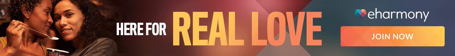 eharmony display ad - Here for Real Love