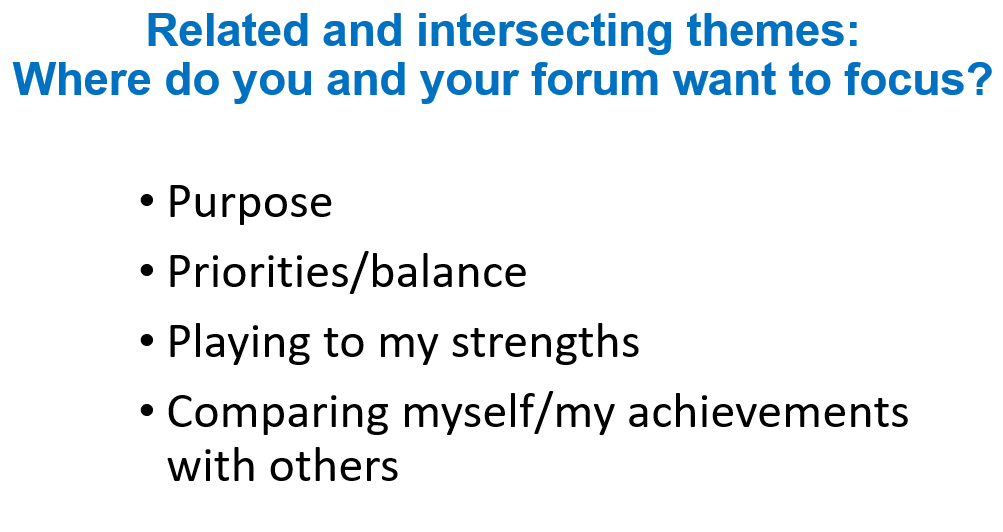 Designing your life - Pathways to discuss purpose and priorities