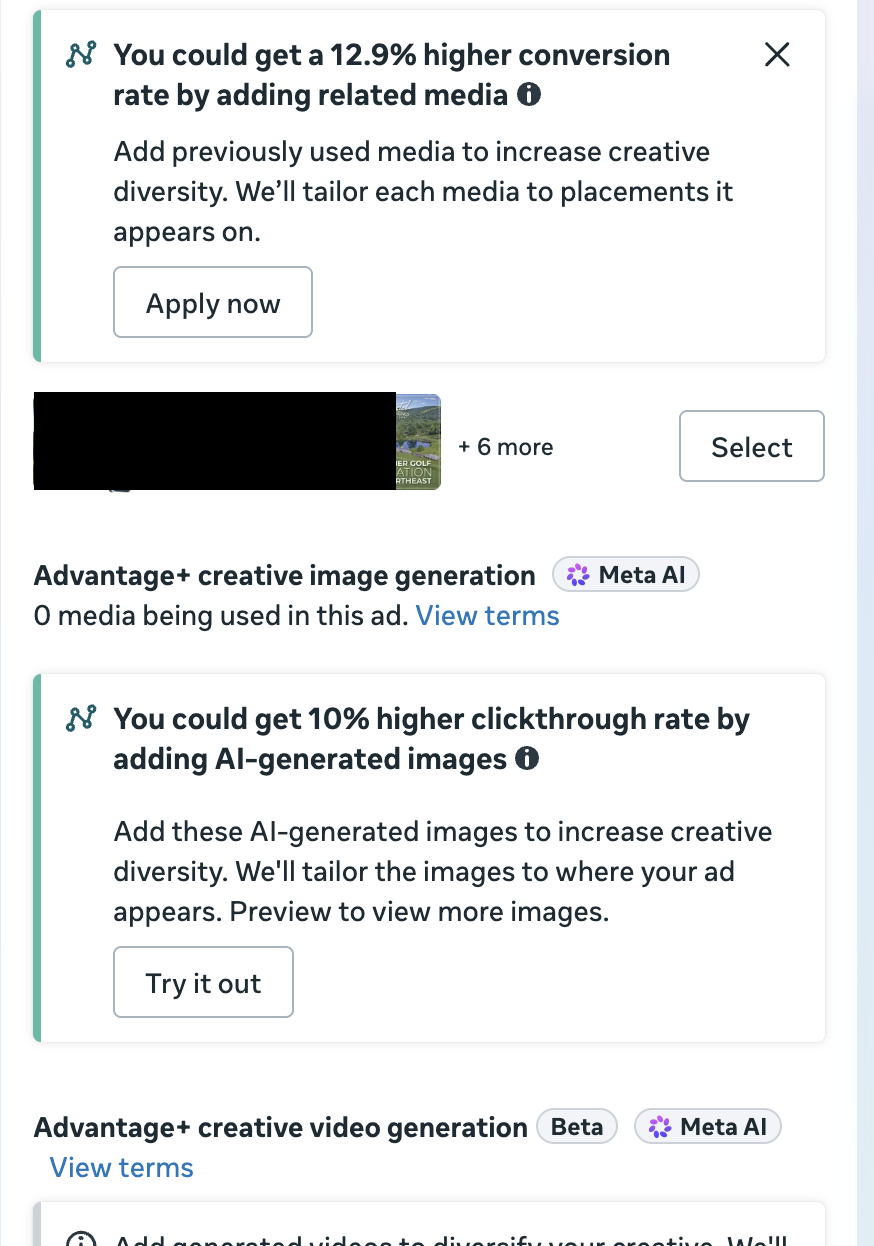 Advantage+ creative image generation
