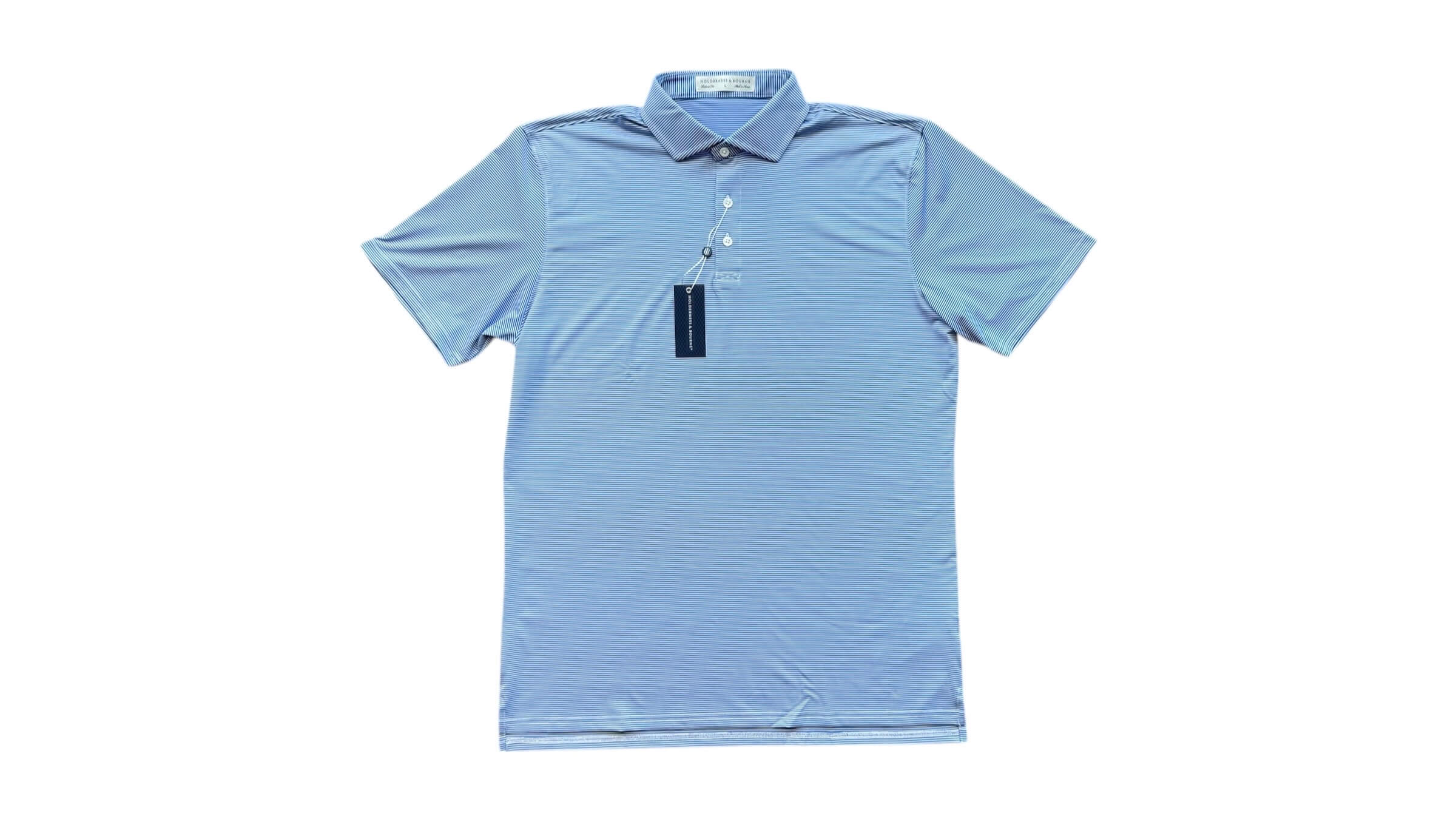165. Men's Polo - Perkins, Navy and White Stripes ($62) - 7 Available