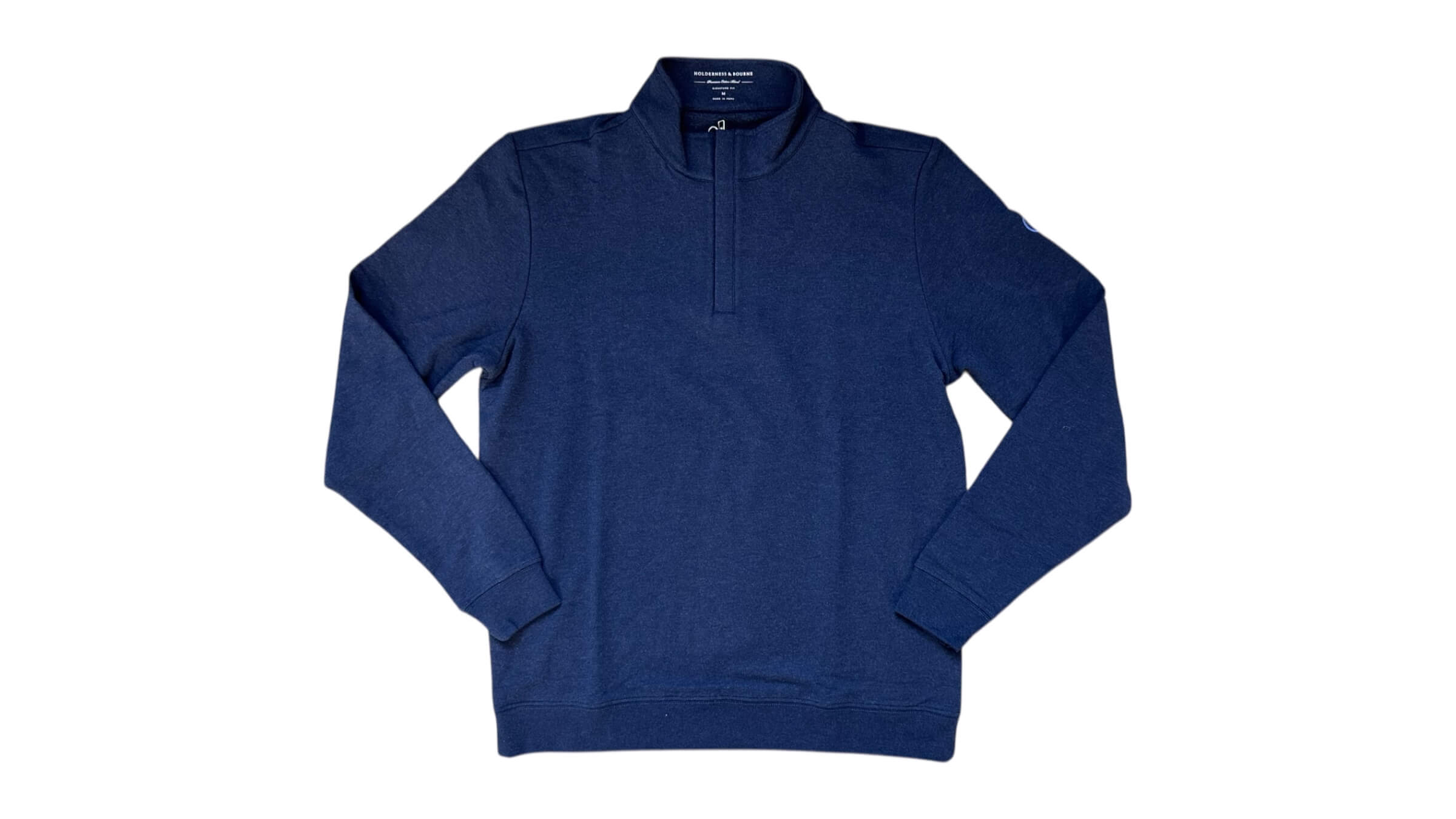 180. Men's Harper Pullover Heathered Atlantic Blue ($76) - 1 Available