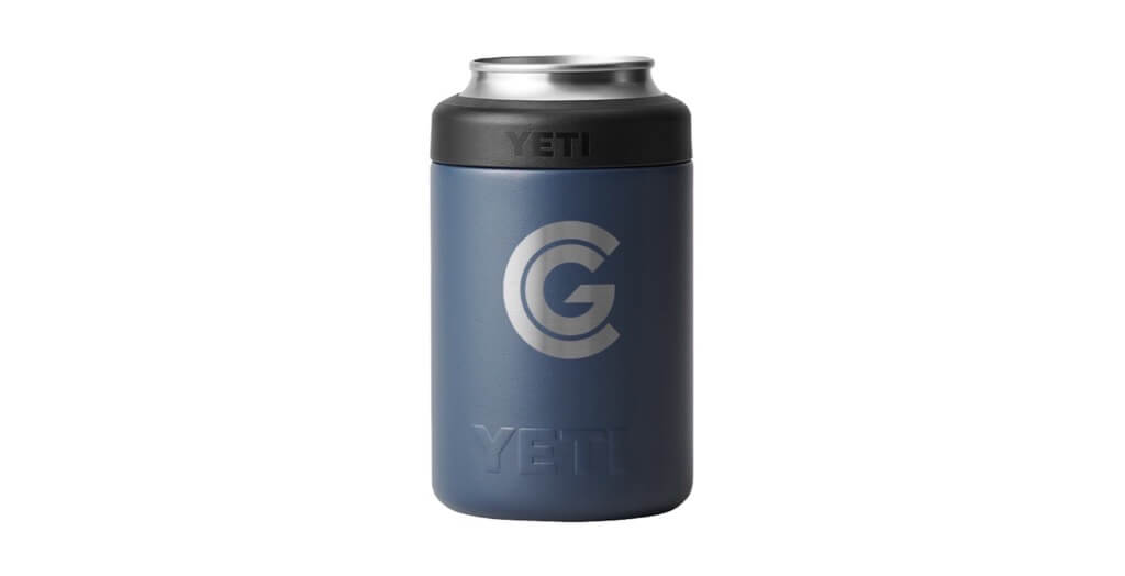54. Yeti Can Cooler - 12oz - Blue ($25) - 12 Available