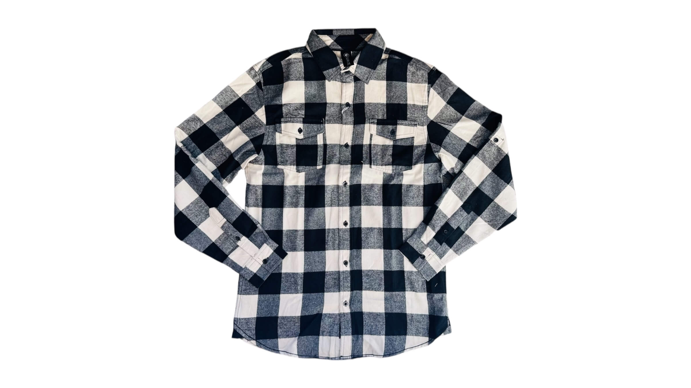 139. Men's Flannel Button Down - Black  ($45) - 7 Available