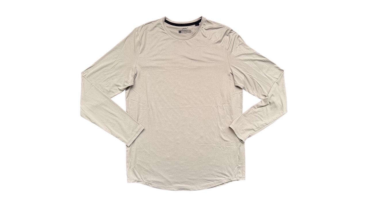 222. Men's UNRL Long Sleeve Tee - Sand ($38) - 5 Available