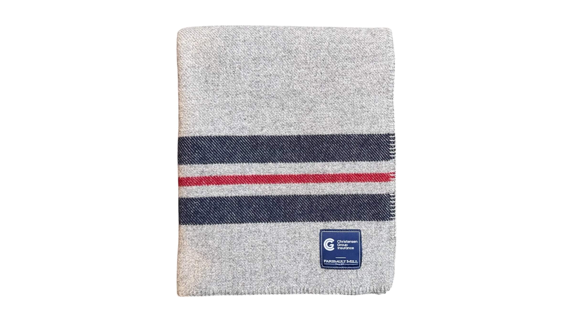 22. Faribault Mill Cabin Throw Blanket - Navy, Red, Grey ($175) - 4 Available