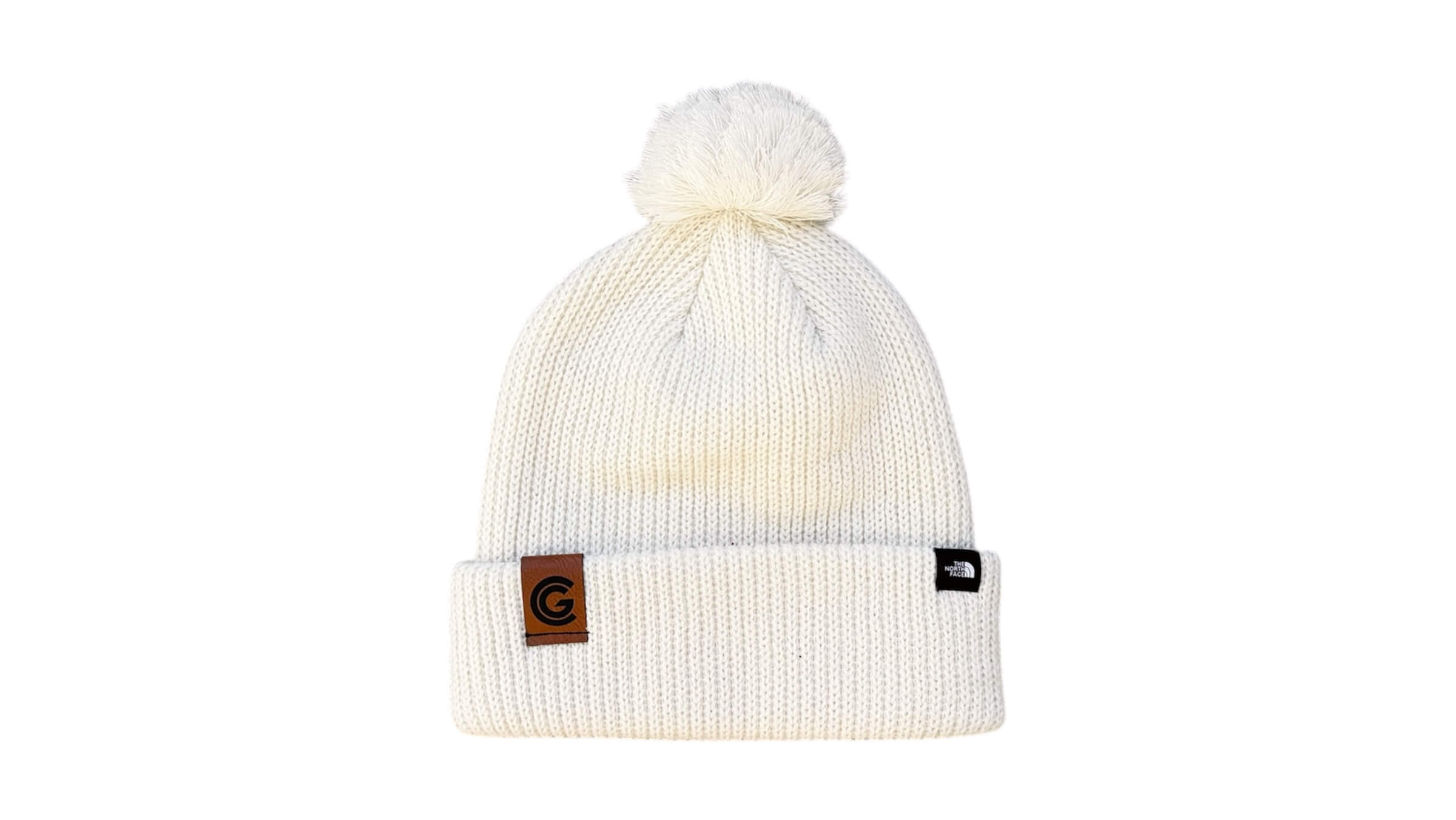 26. Hat - North Face Knit Pom Beanie - Ivory ($35) - 11 Available