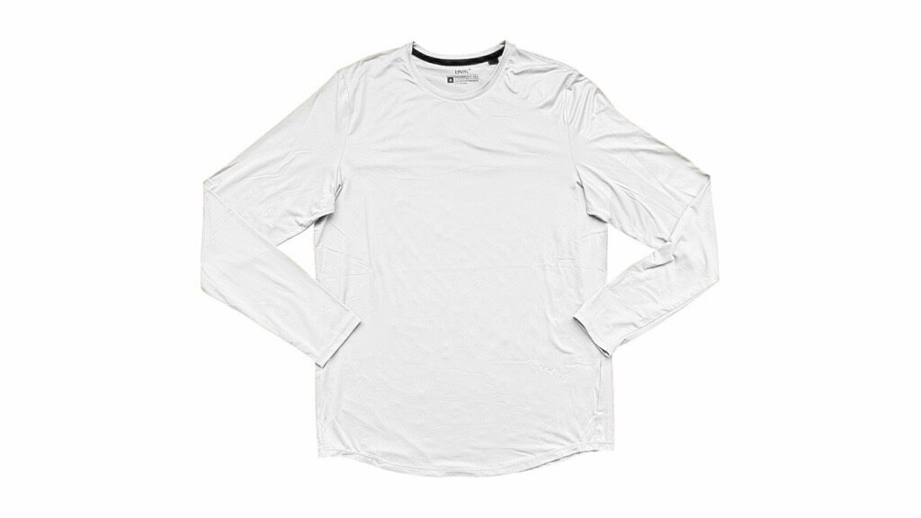 223. Men's UNRL Long Sleeve Tee - White ($38) - 14 Available