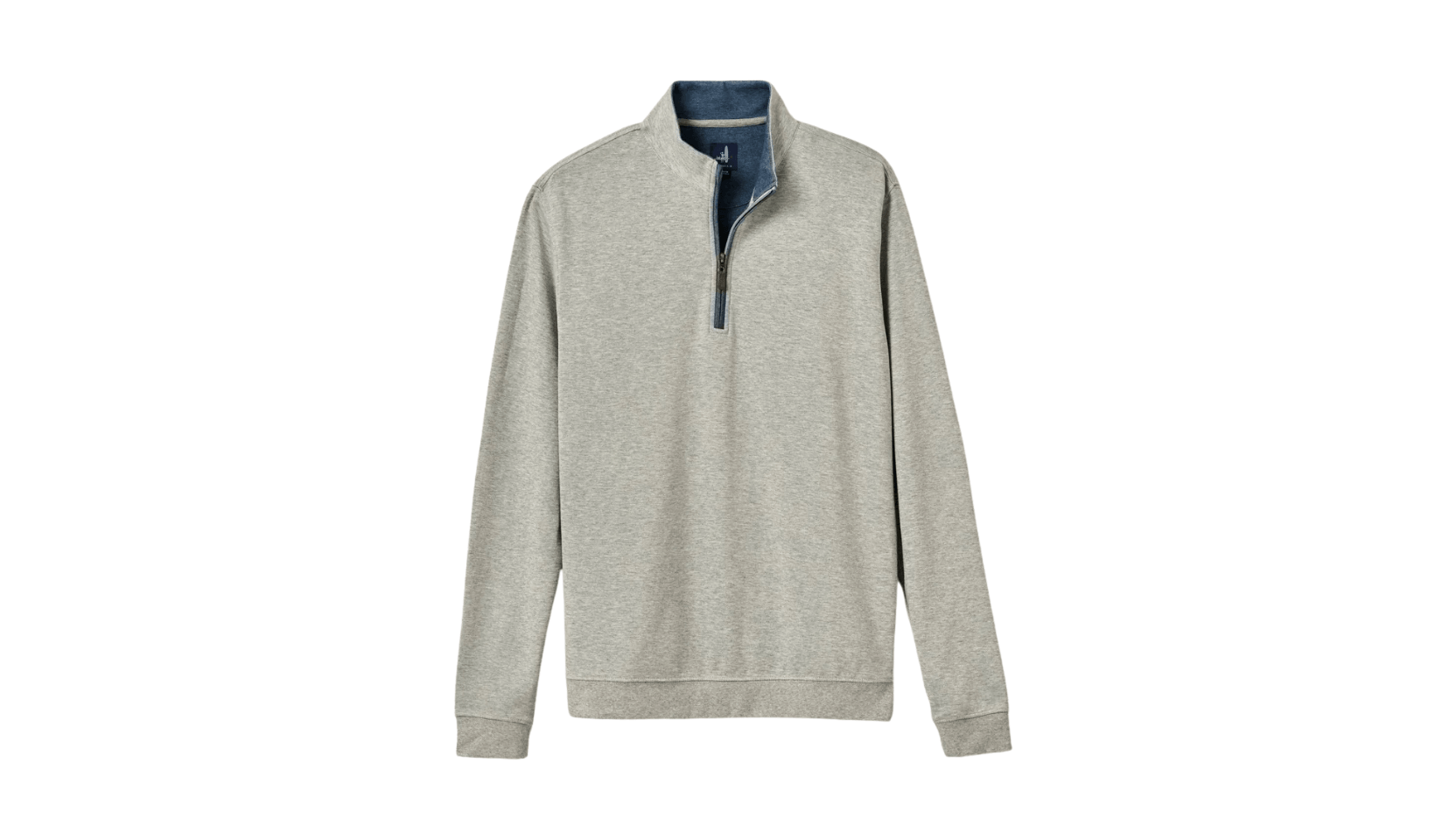 206. Men's Quarter Zip Pullover - Light Gray ($60) - 12 Available