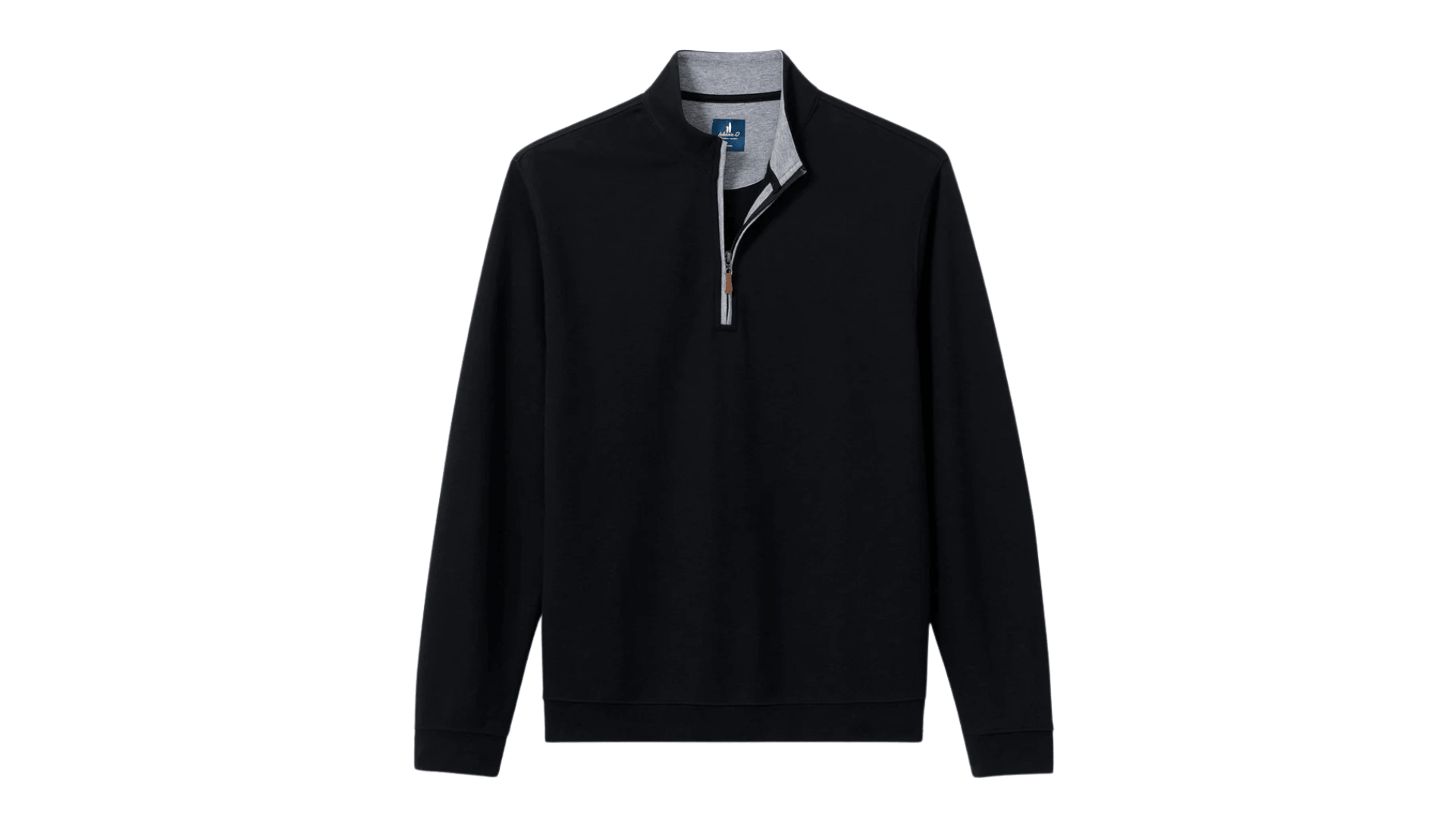 208. Men's Quarter Zip Pullover - Black ($60) - 15 Available