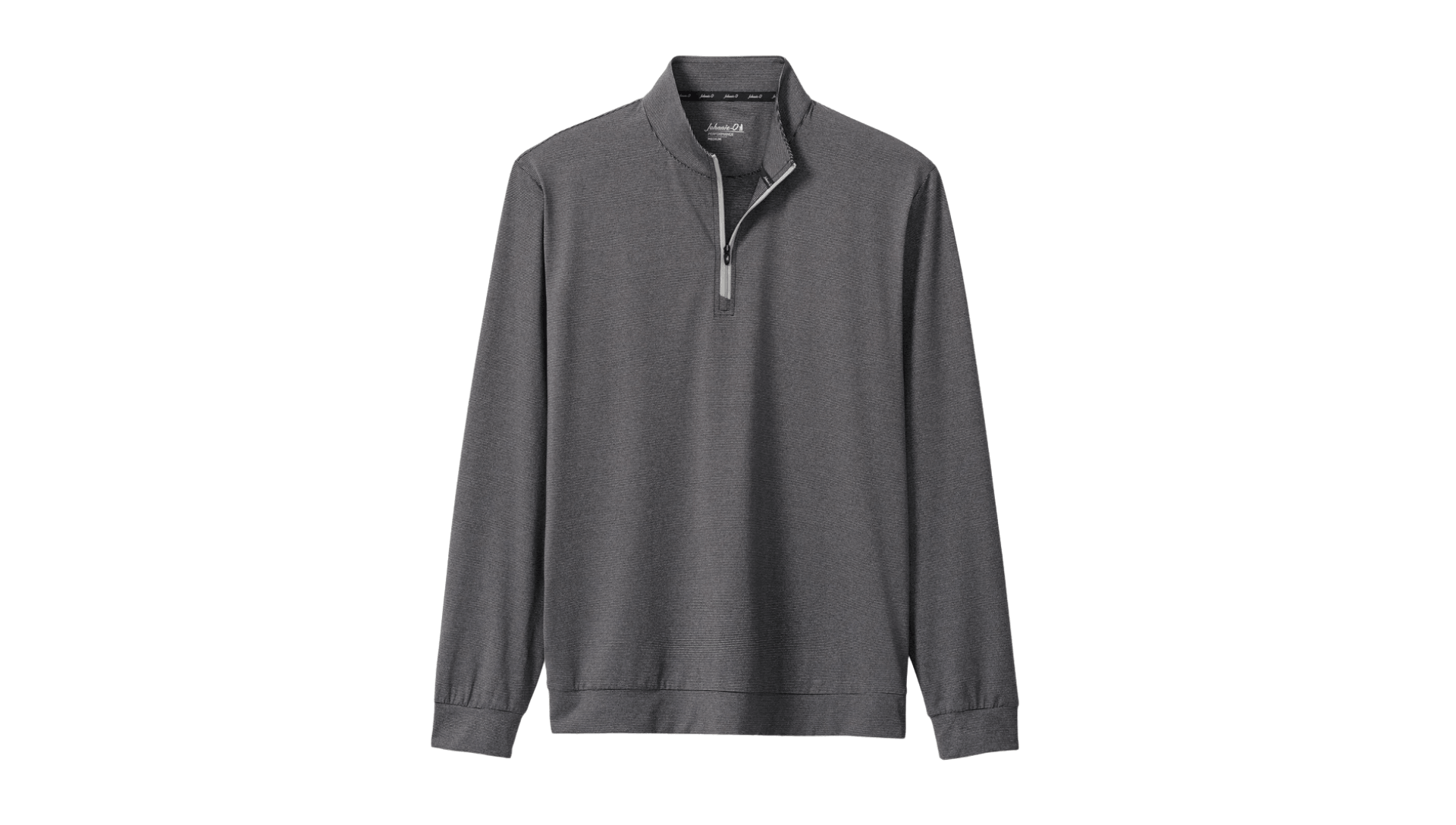 211. Men's Quarter Zip Pullover - Black Stripe ($60) - 12 Available