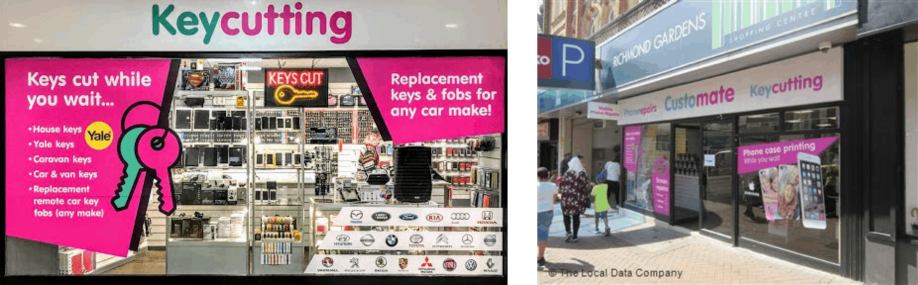 the original physical store a the heart of bournemouth that auto locksmith specialist still works from to this day