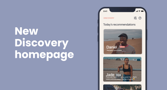 New Elate Discovery page