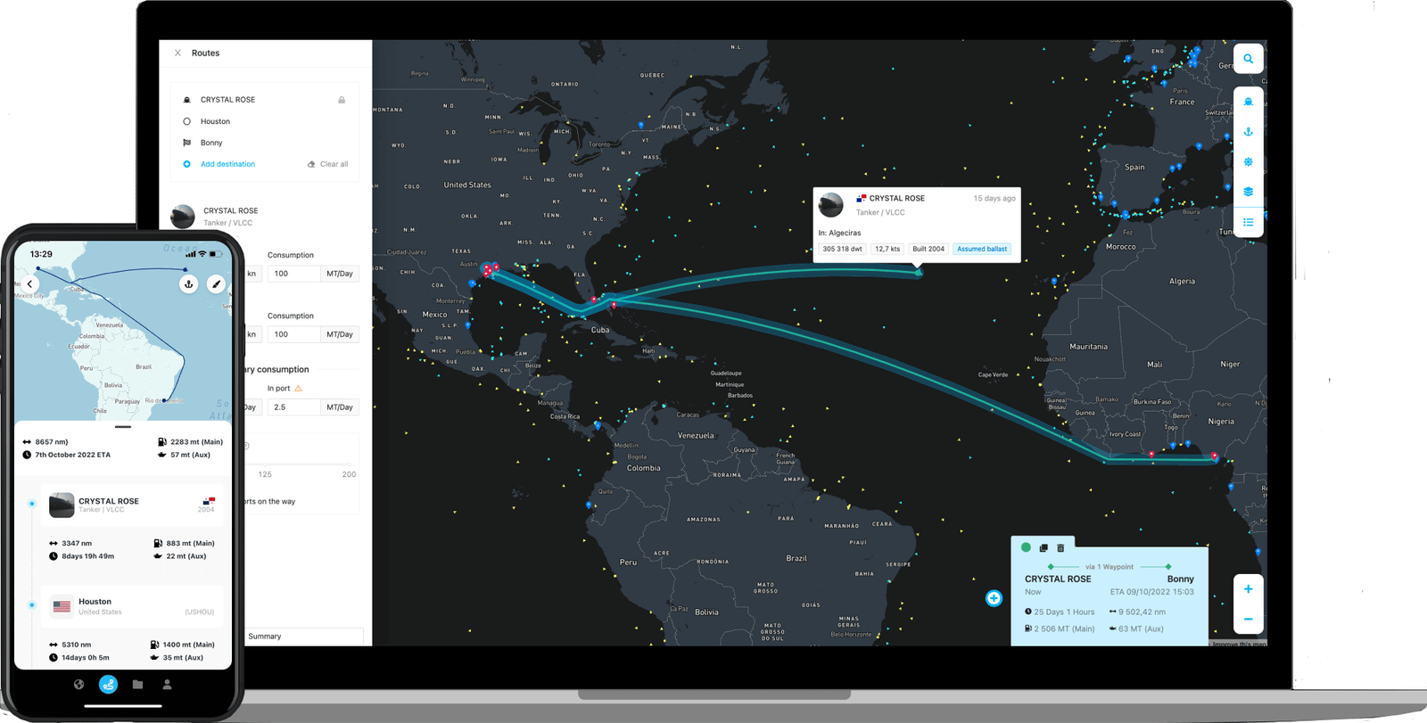 Sea Route Calculator | ShipAtlas by Maritime Optima