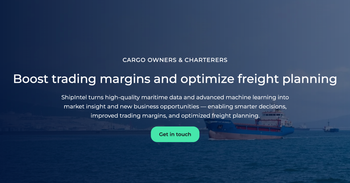 ShipIntel for Cargo Owners & Charterers