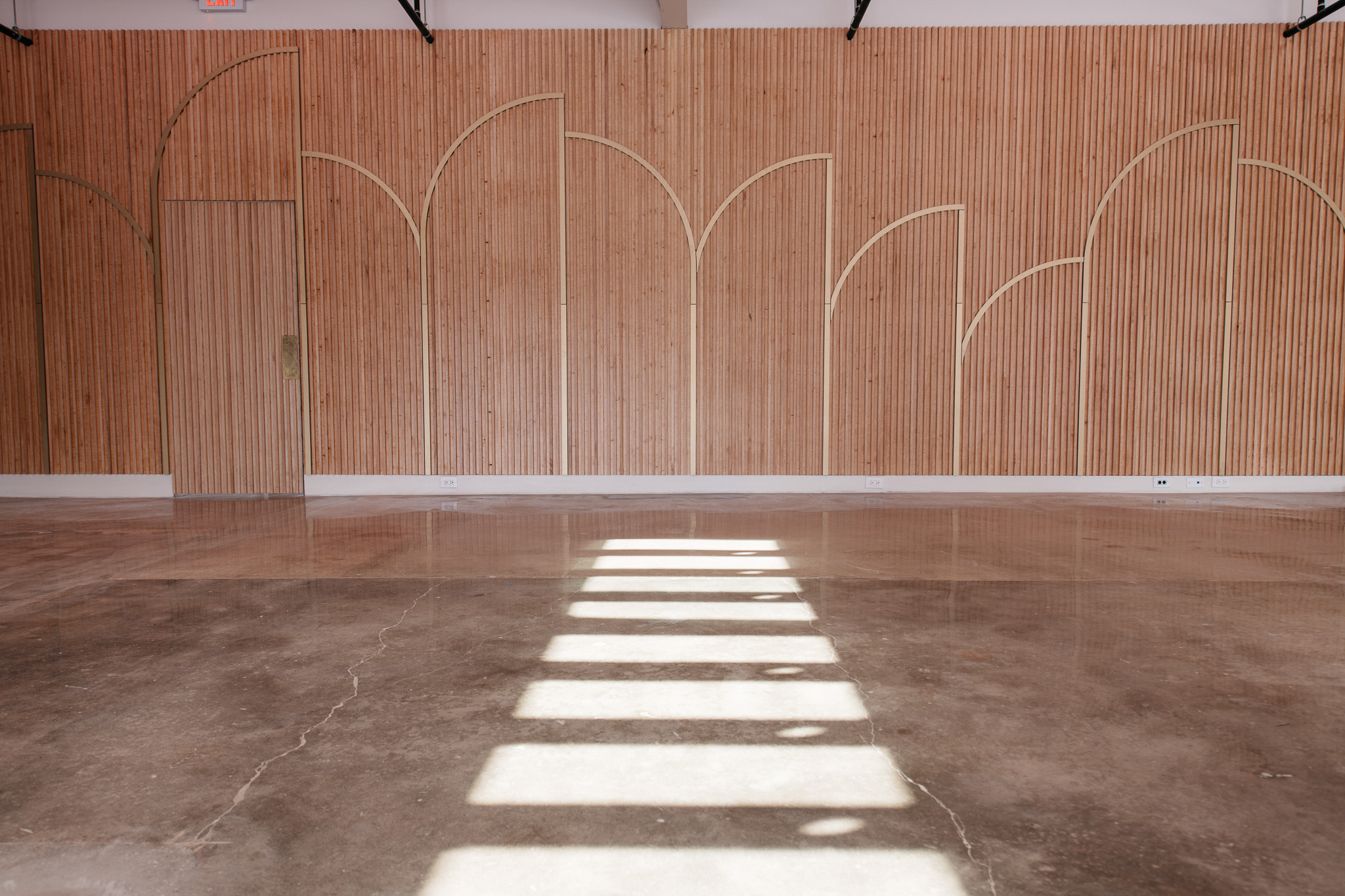 Ronin Harrisburg main room with soaring ceilings and industrial architecture