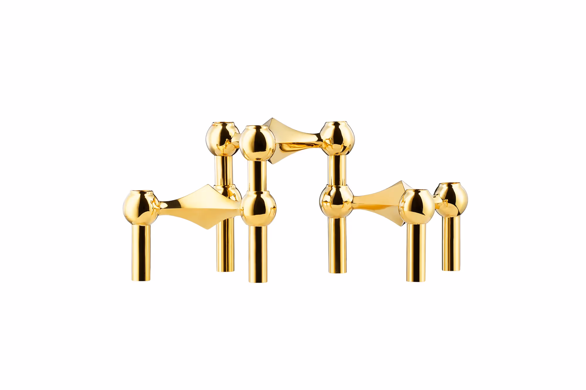 Stoff Nagel Candle Holders – Brass 3 Pack