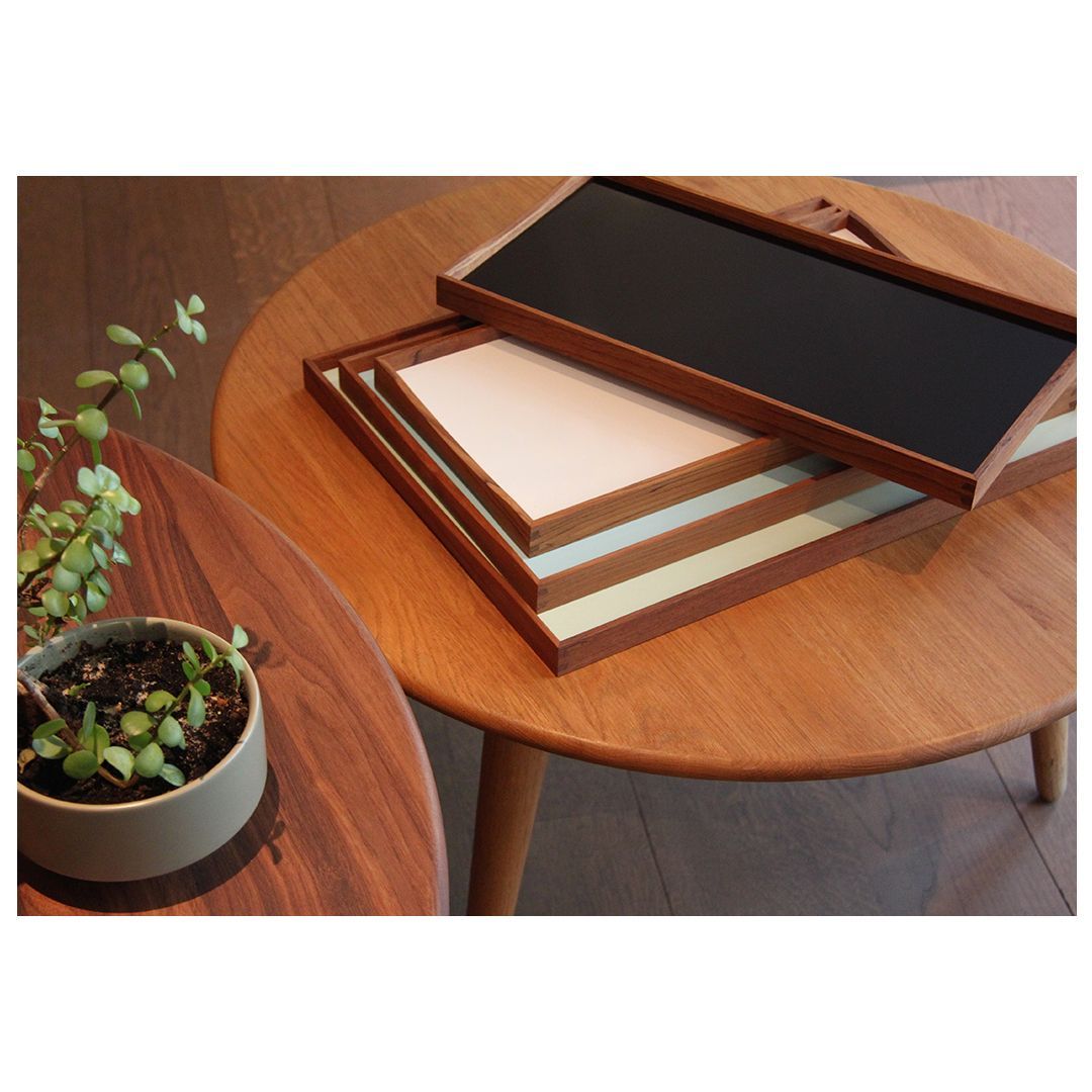 The Turning Tray was designed in 1956 by Finn Juhl, bearing 