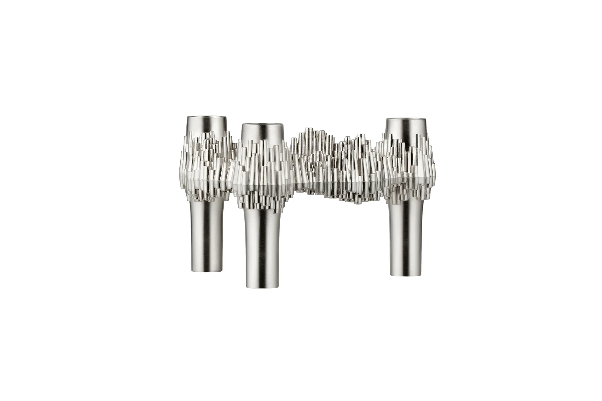 Stoff Quist Candle Holders - Brushed Chrome 1 Pack