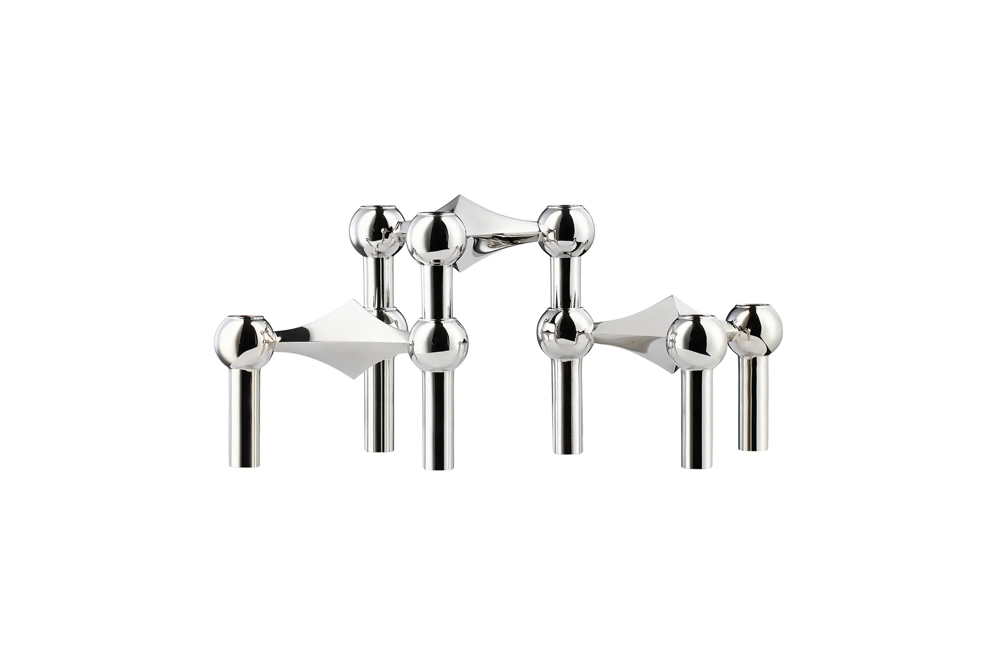 Stoff Nagel Candle Holders – Chrome 3 Pack