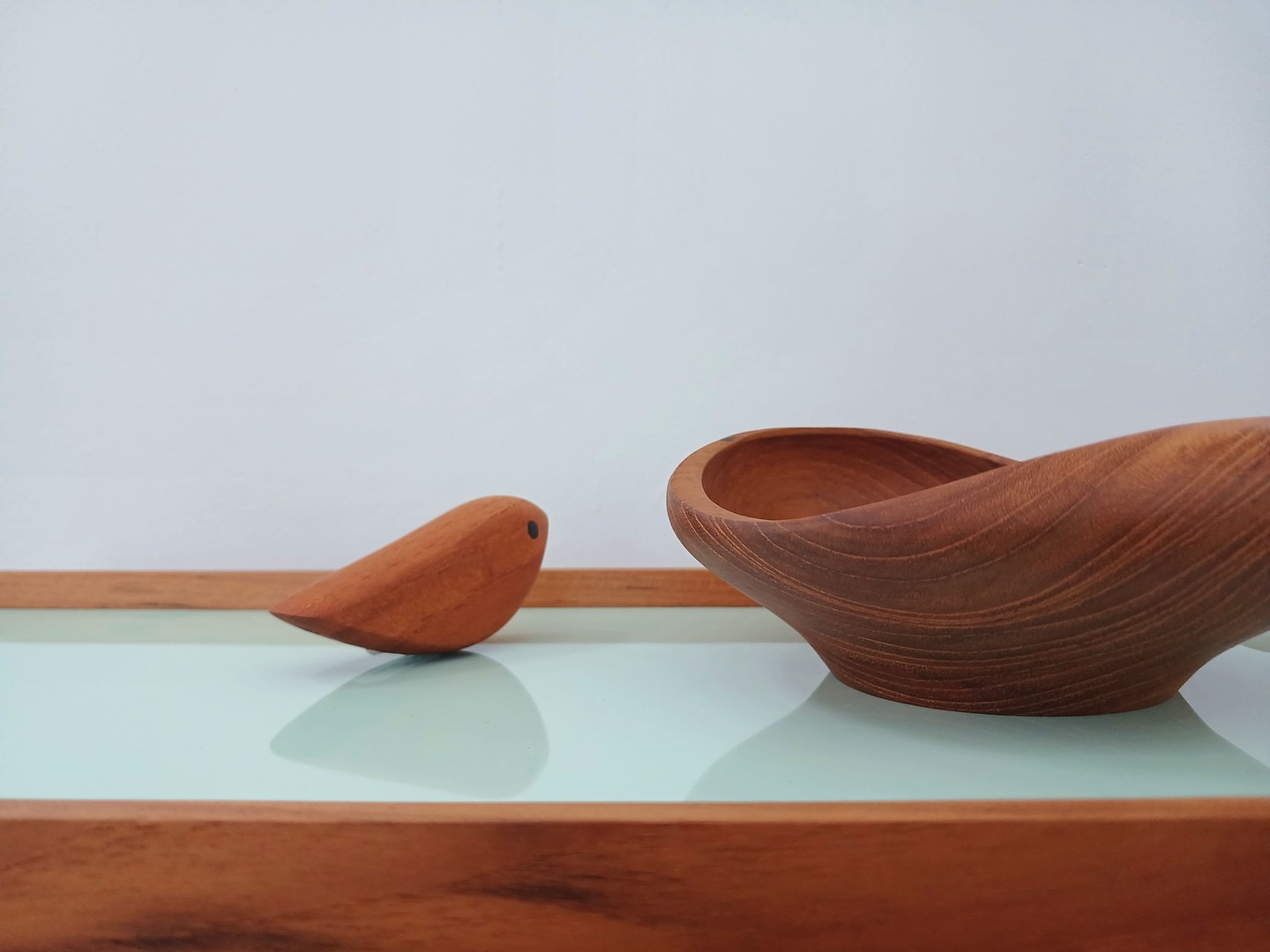 Wooden details in the gallery with Warm Nordic's Twirling Bi