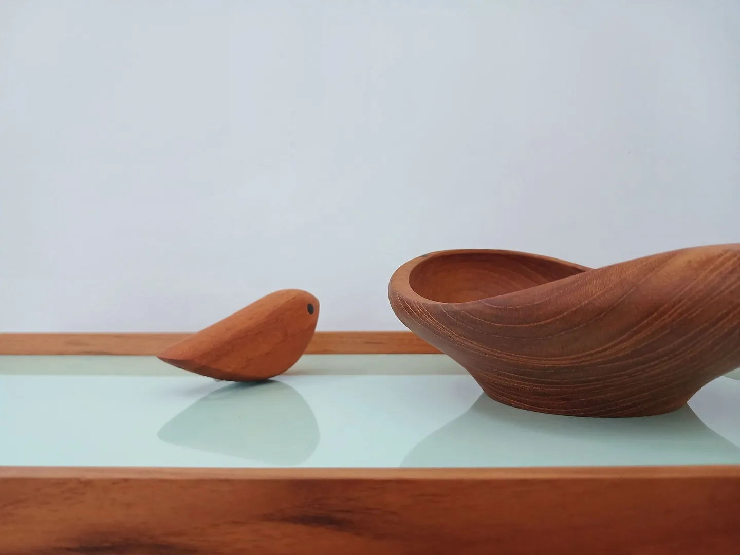 Wooden details in the gallery with Warm Nordic's Twirling Bi