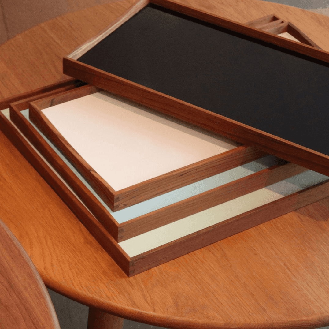 The Turning Tray was designed in 1956 by Finn Juhl, bearing 