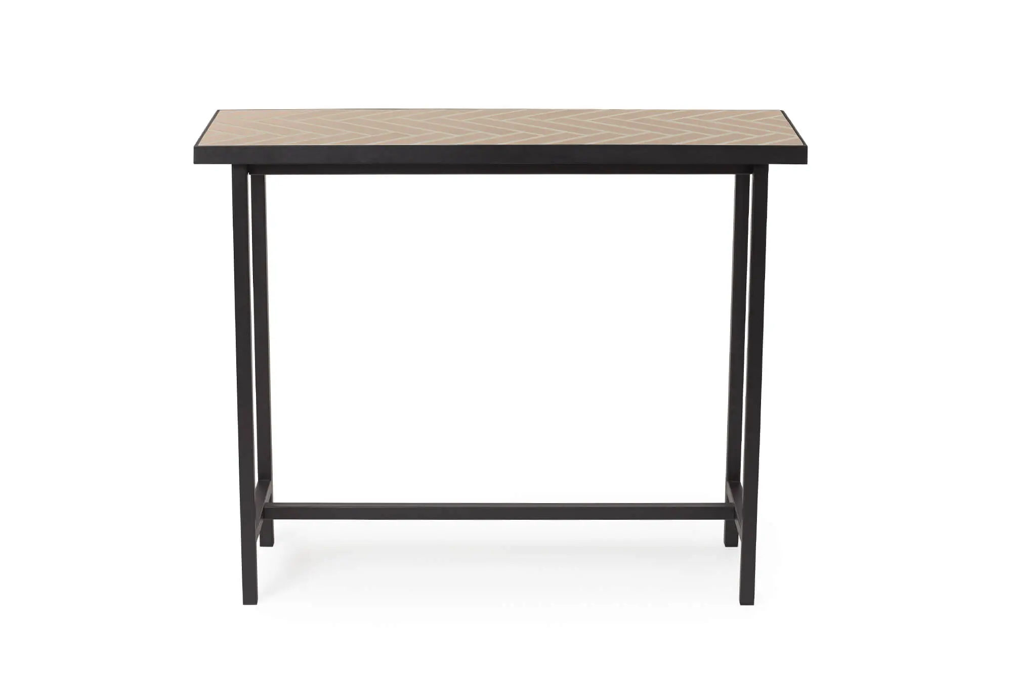 / Sale / Herringbone Tile Console Table – Soft Powder