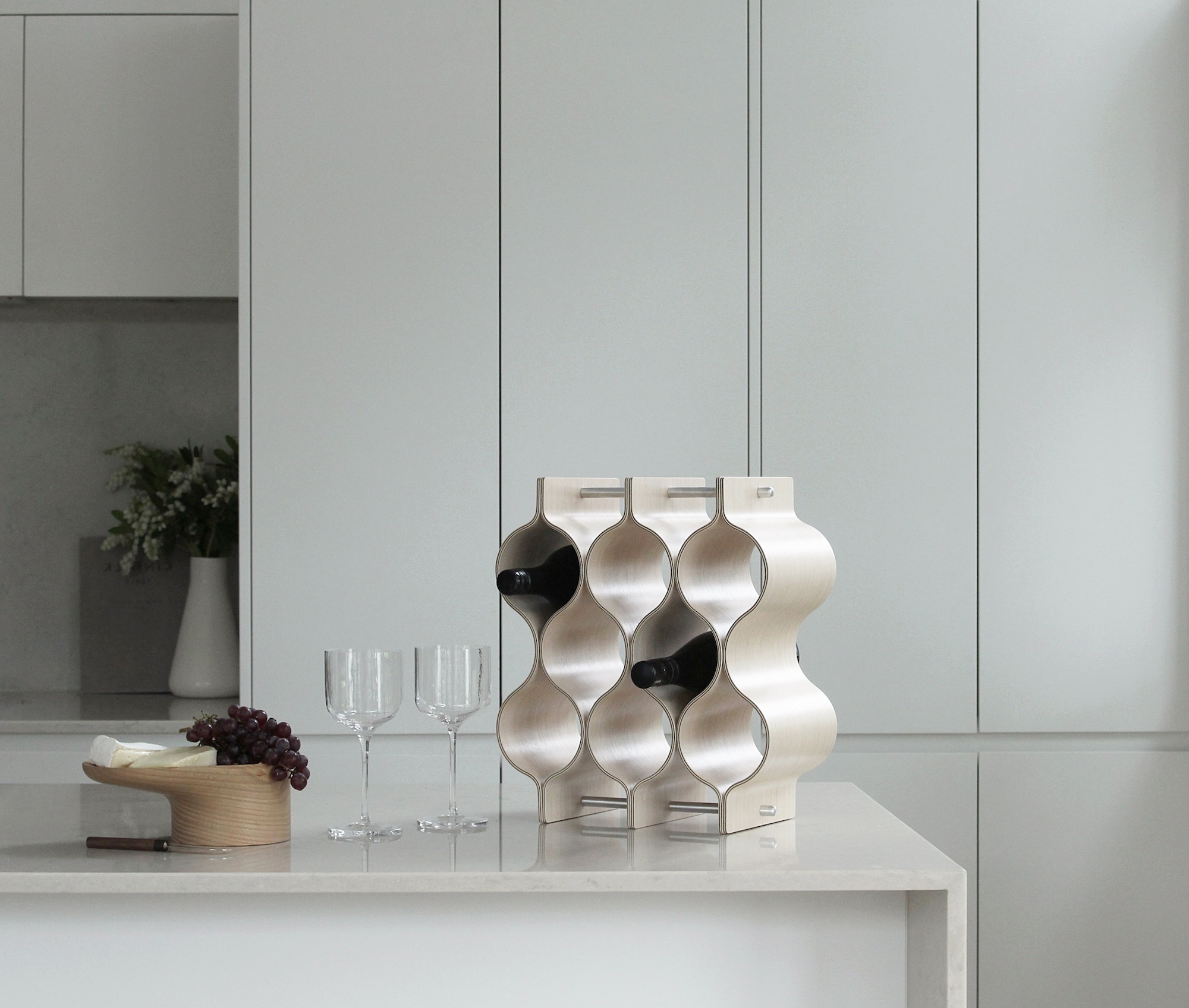 Saito Wood bent plywood wine rack