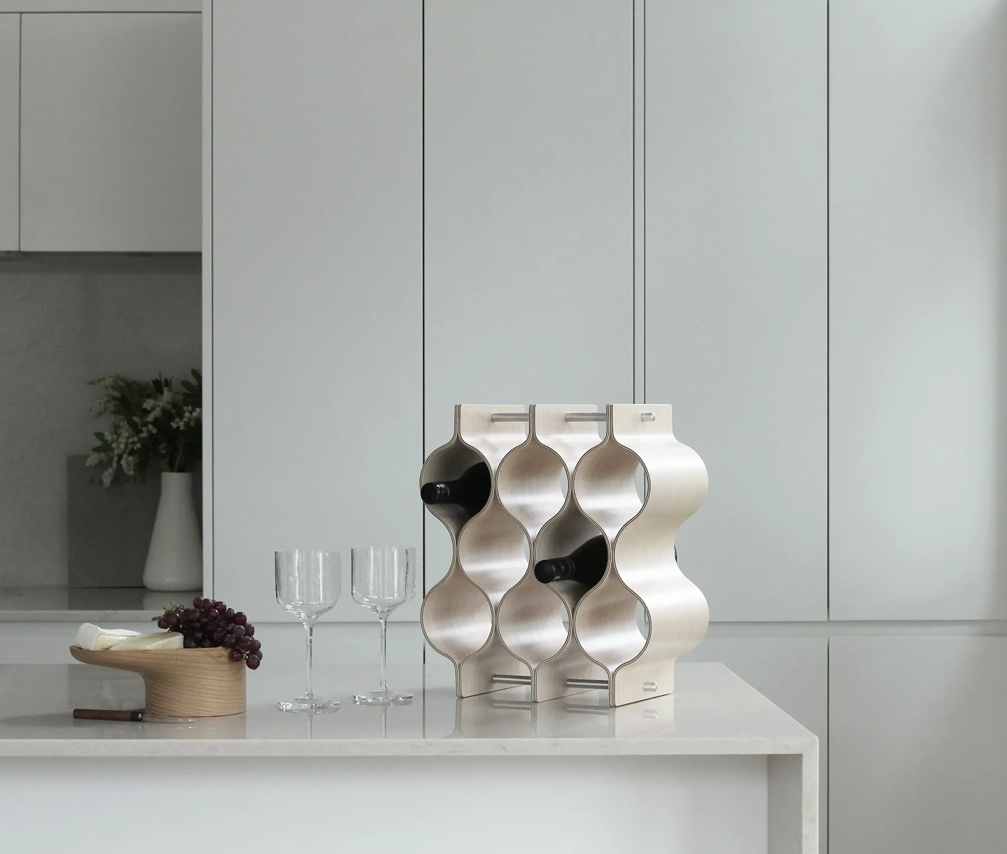 Saito Wood bent plywood wine rack