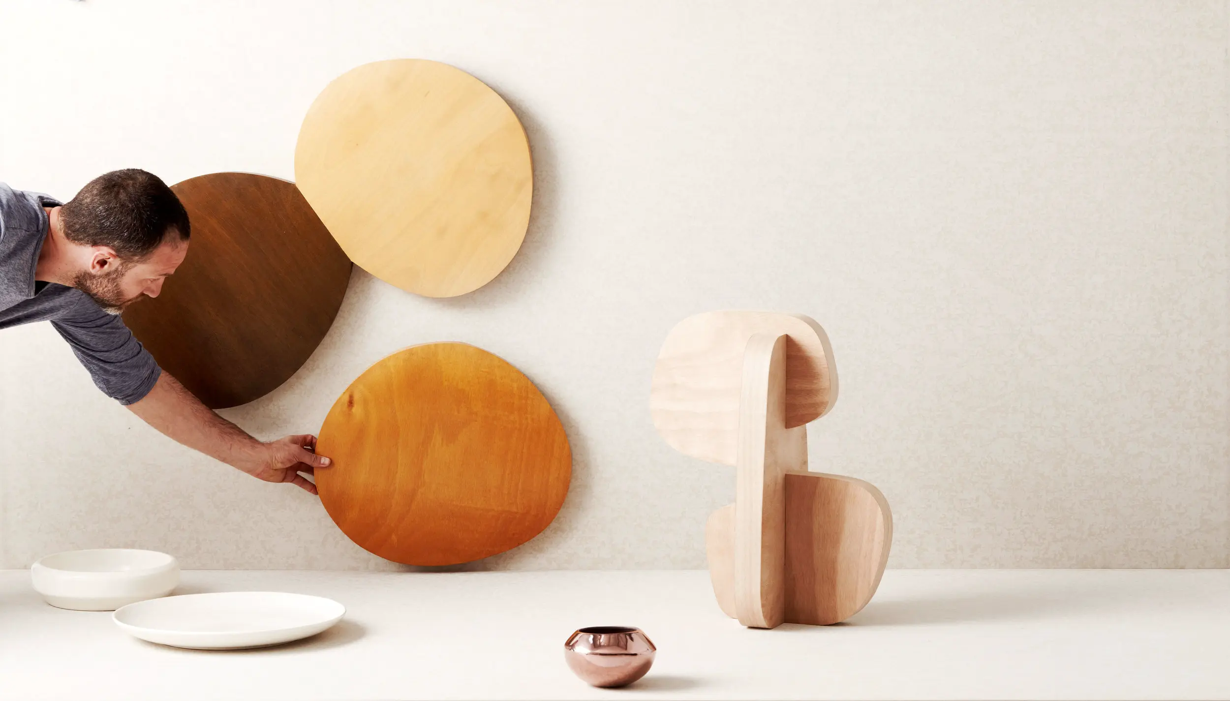 Gidon Bing ceramic vessels and sculptural objects
