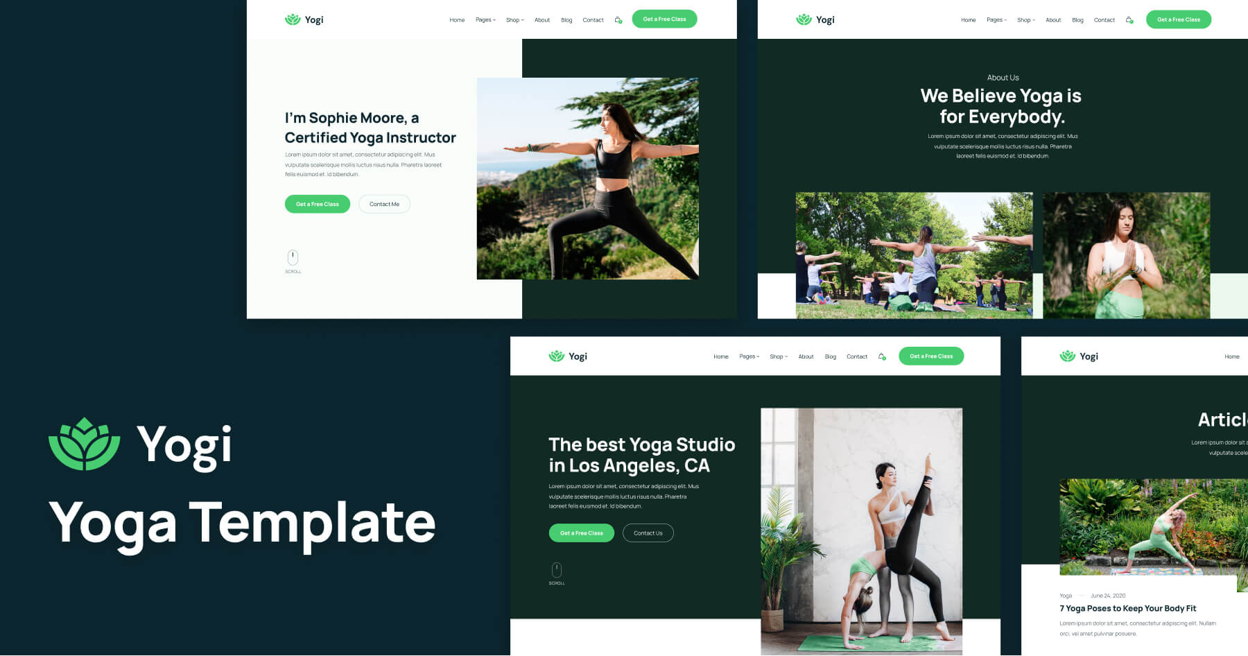 Yoga Teacher Studio Webflow Template Yogi Brix Templates