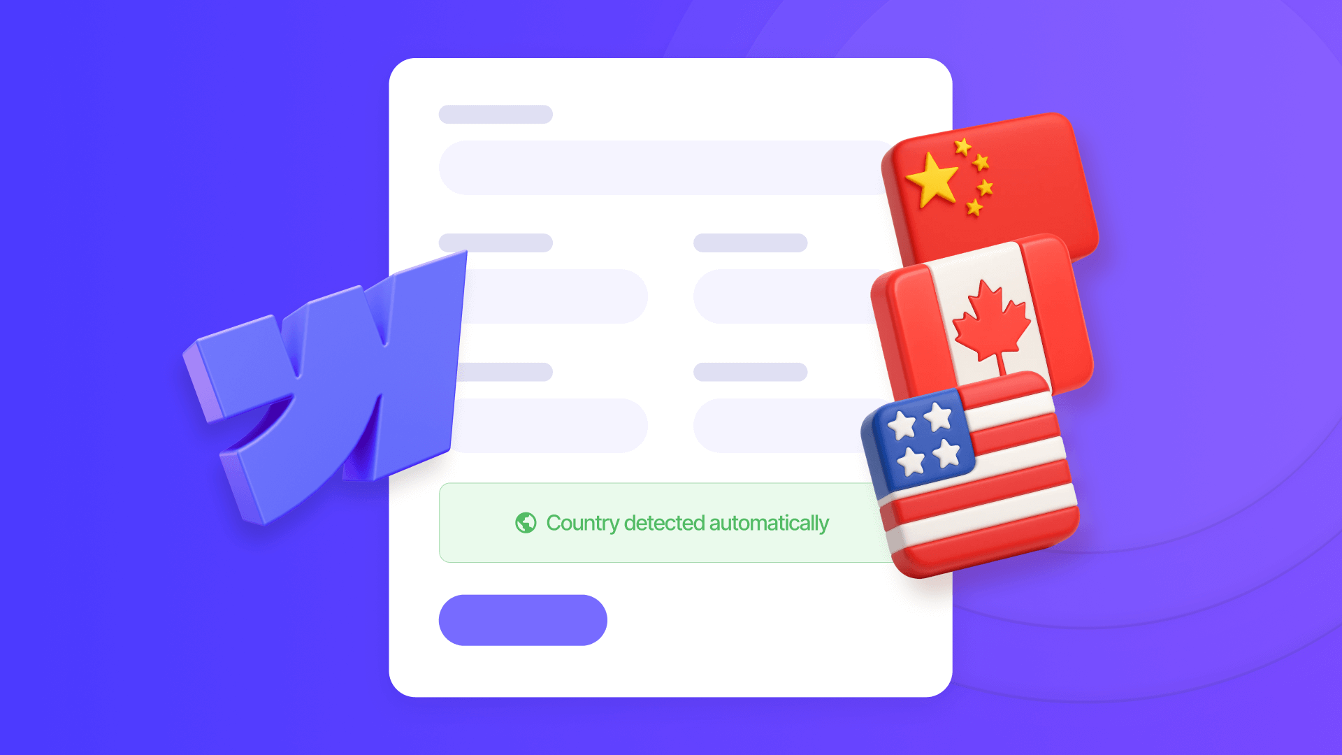 How to automatically detect country data in Webflow forms