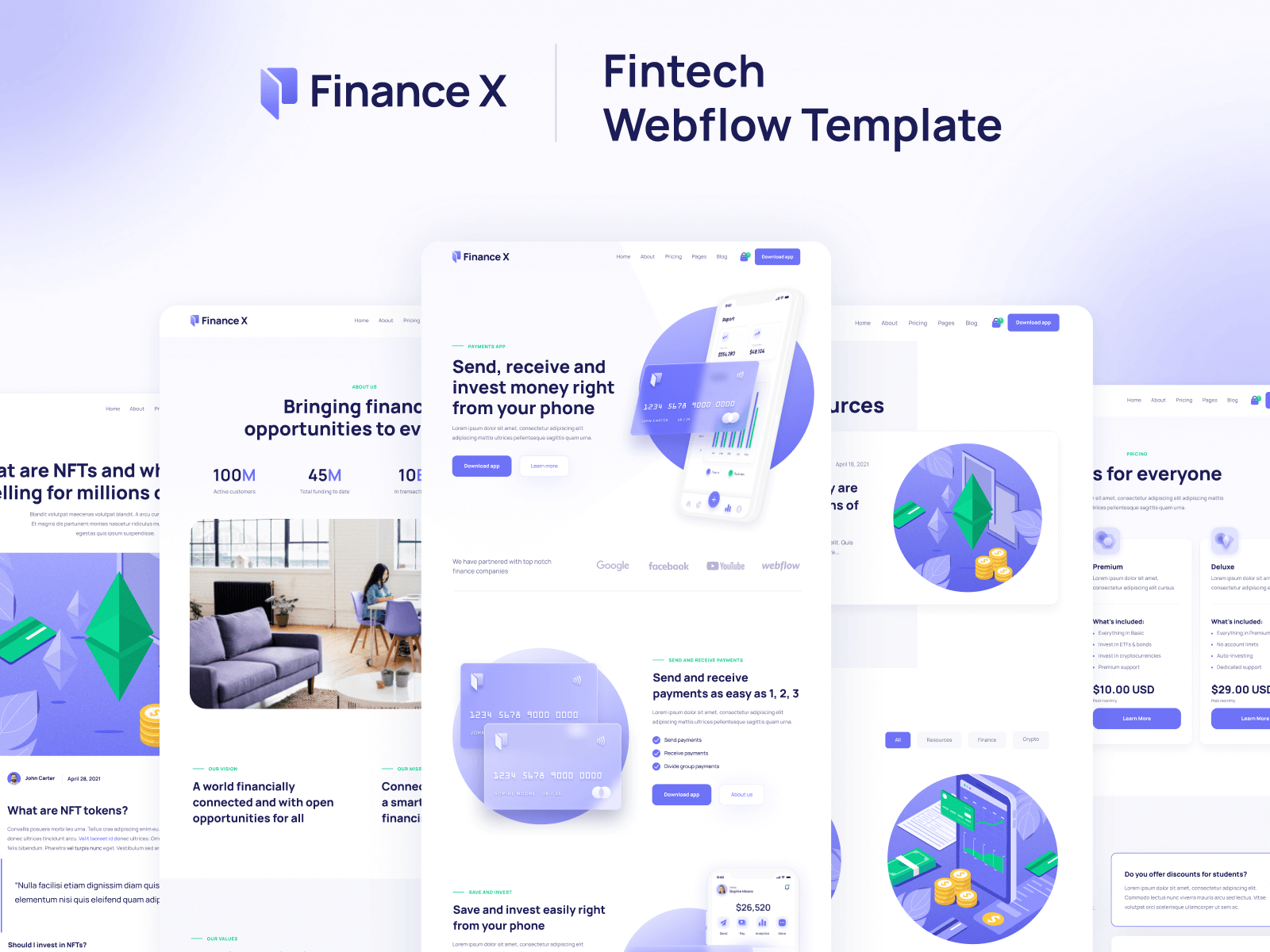 Finance Webflow Template