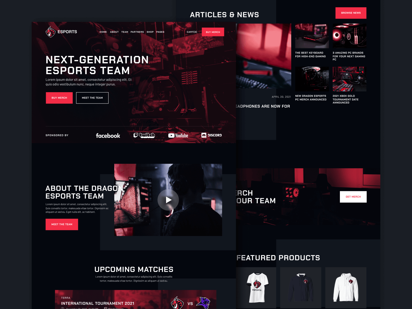 eSports Team Webflow Template