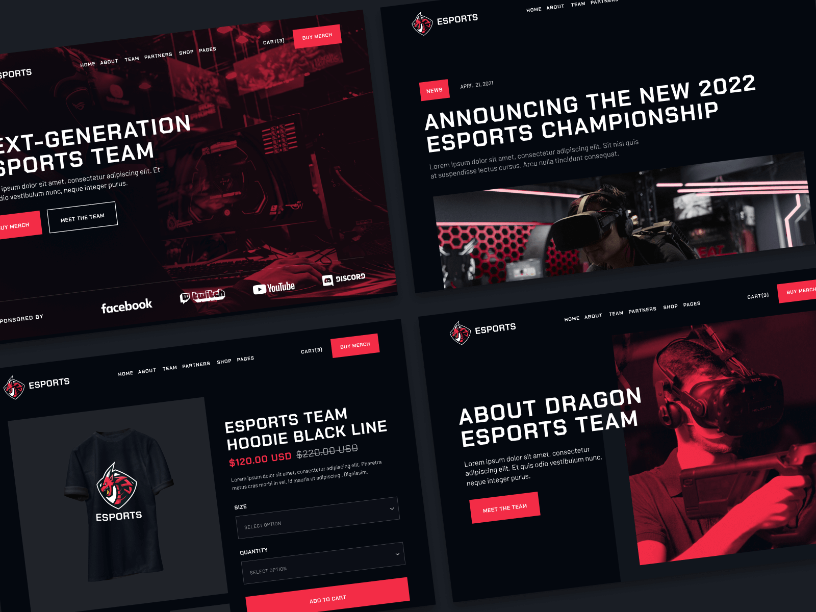 eSports Team Webflow Template