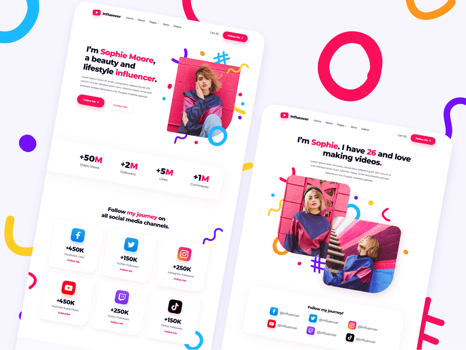 Content Creator Webflow Template