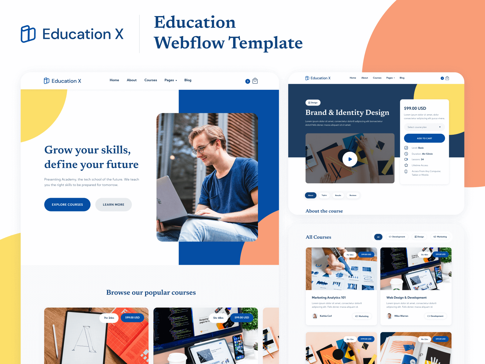 Online Eucation Webflow Website Template